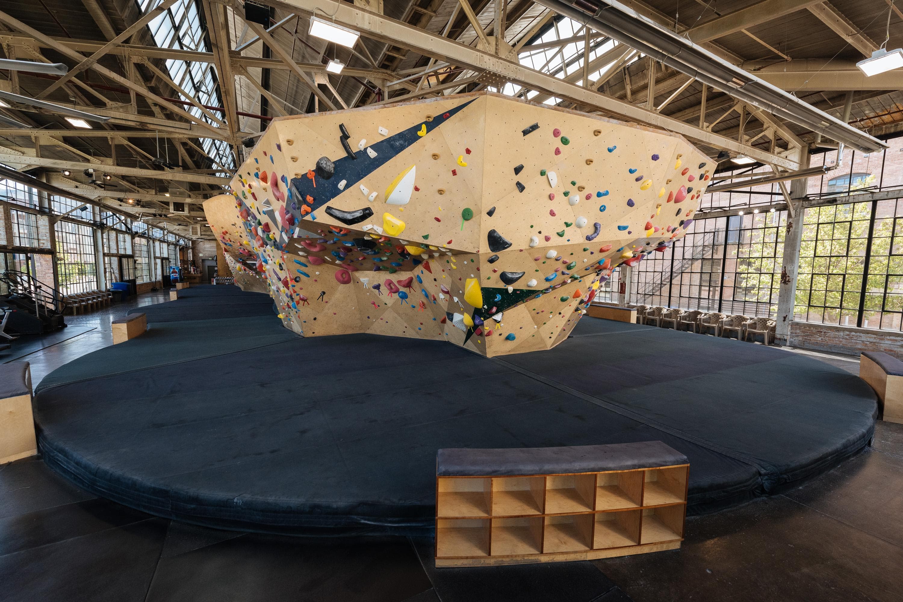 Bouldering floors at The Front Ogden
