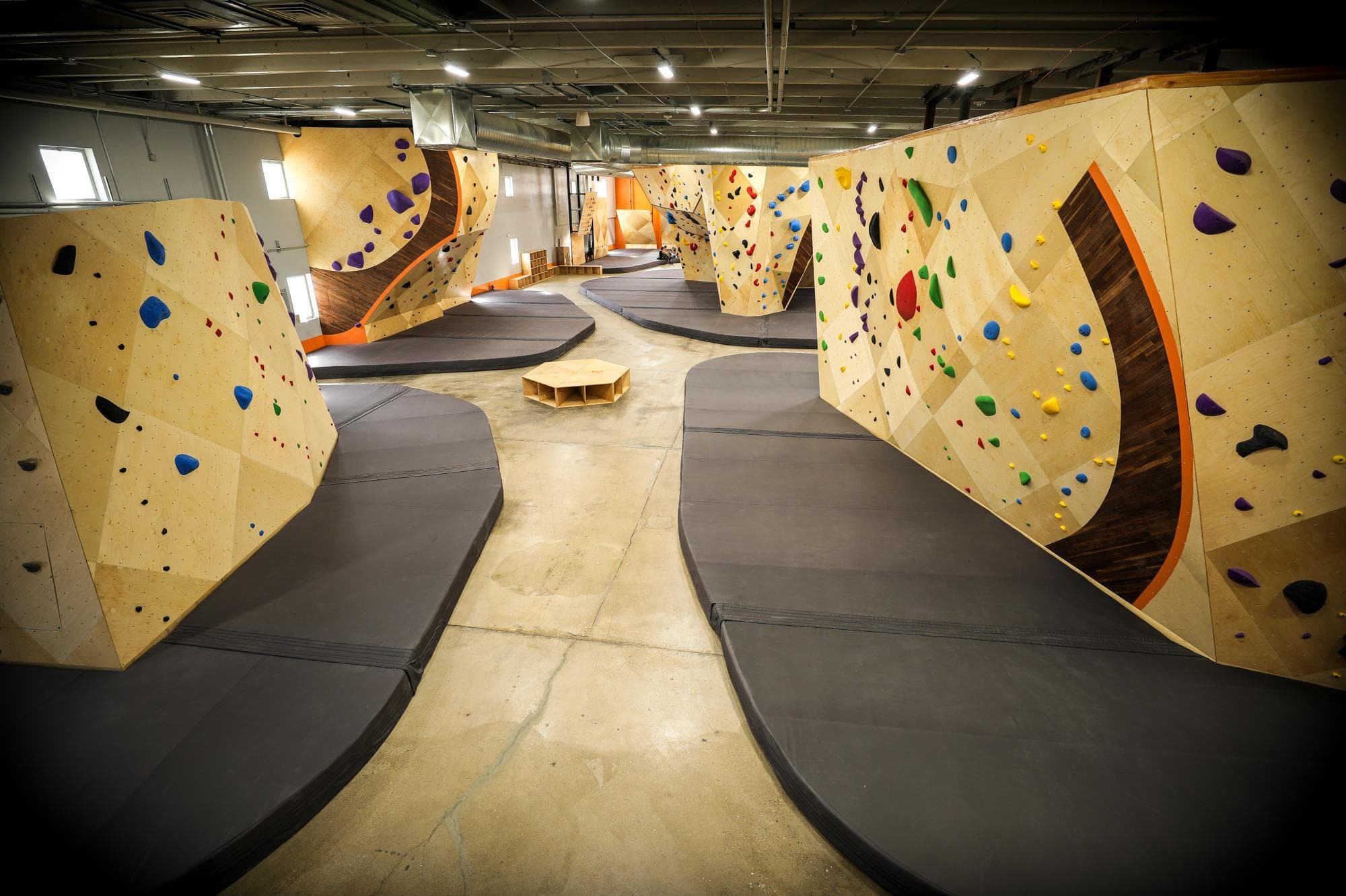 Bouldering floors at Longmont