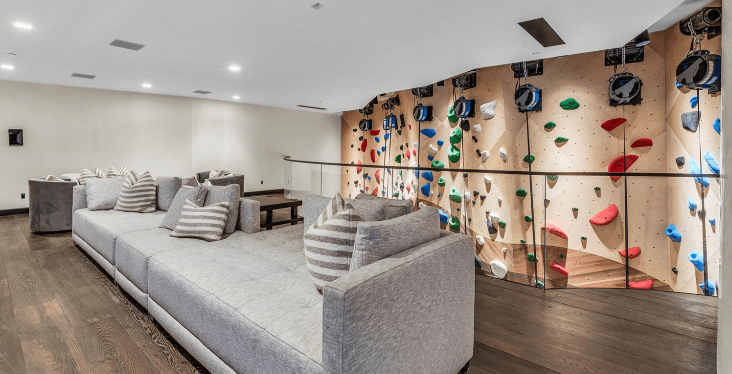 Climbing wall designers review blueprints
