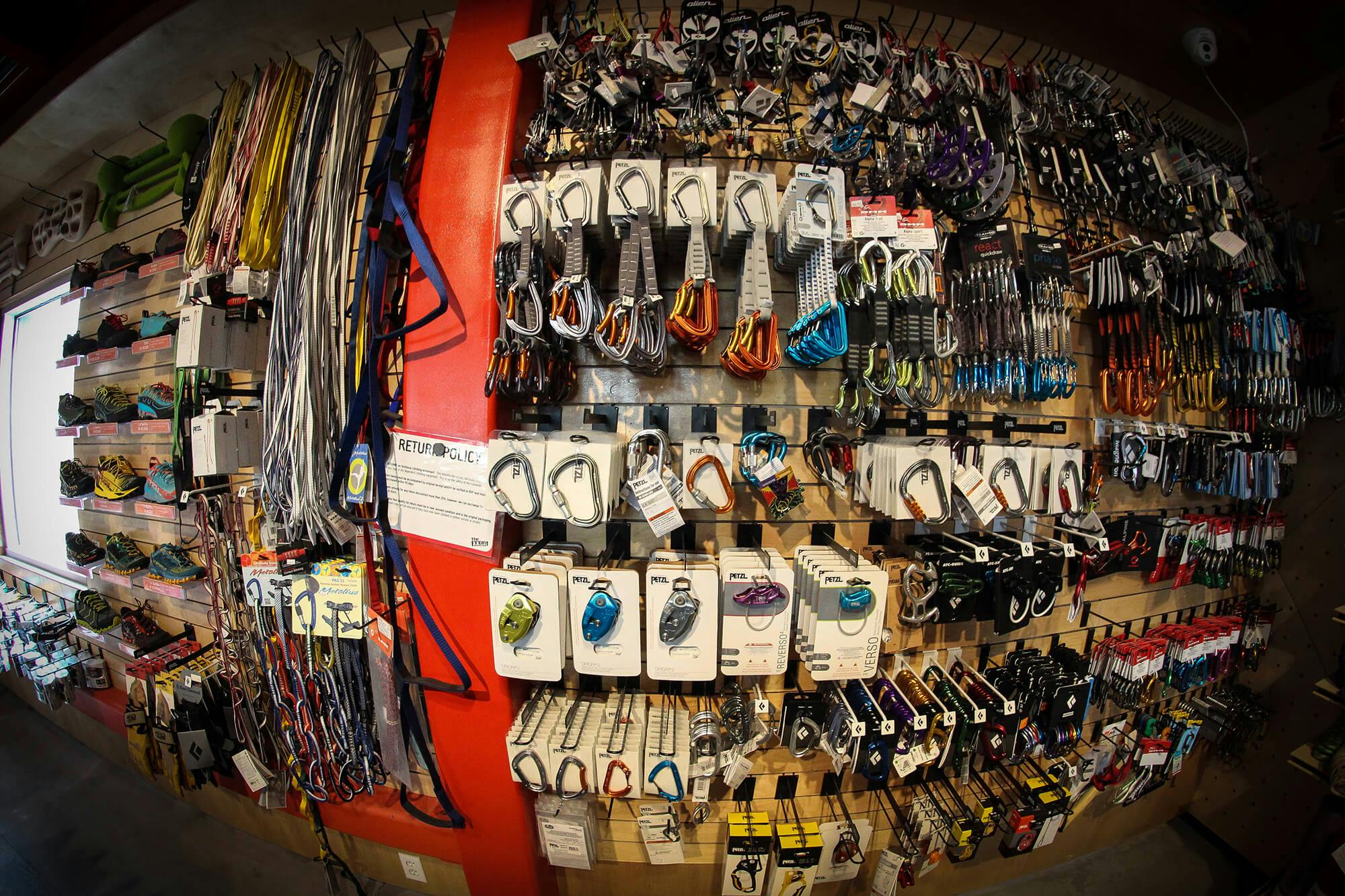 Climbing hardware and other climbing supplies available at Habit Climbing