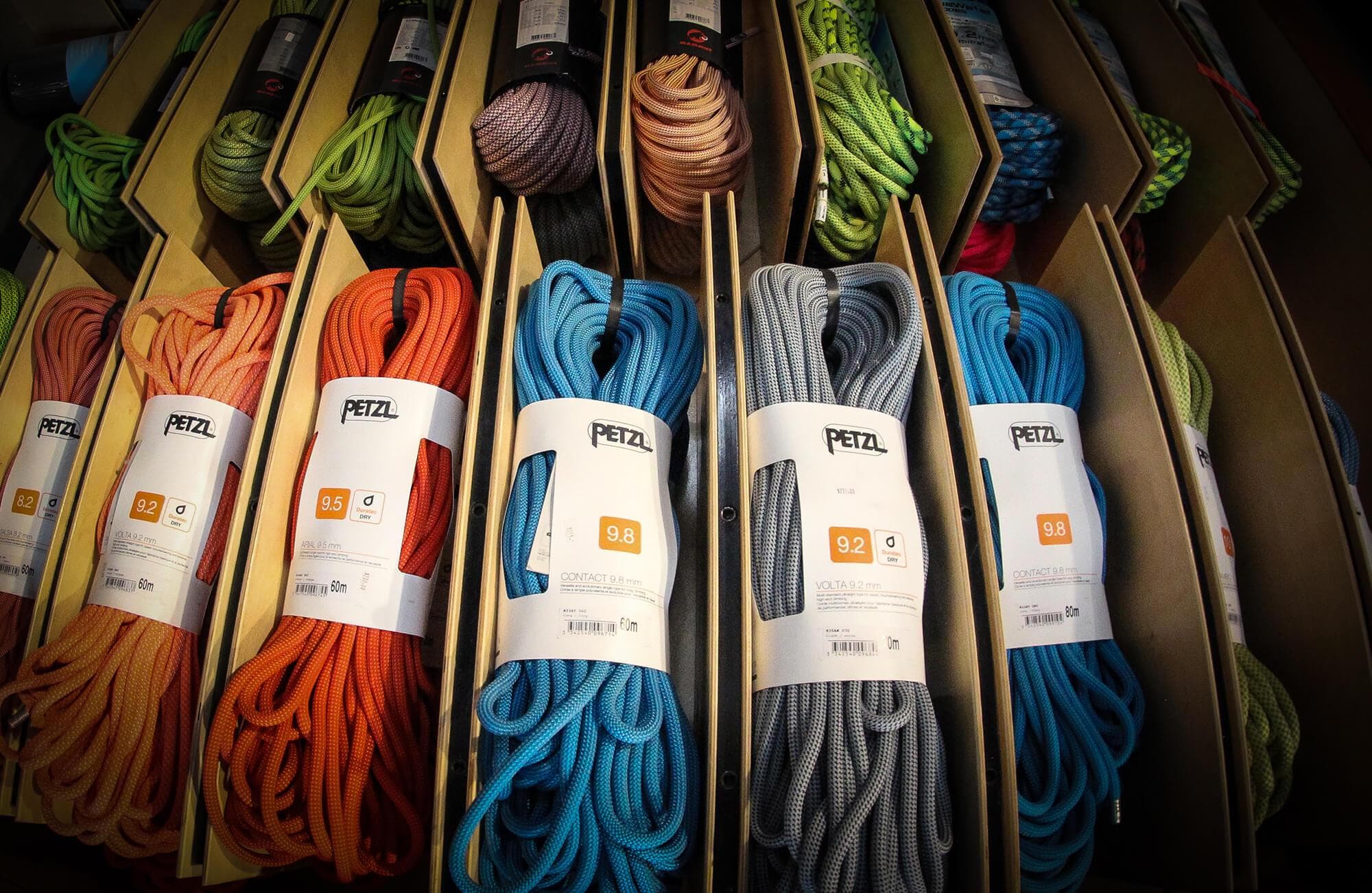 Climbing ropes available via Proxy Climbing