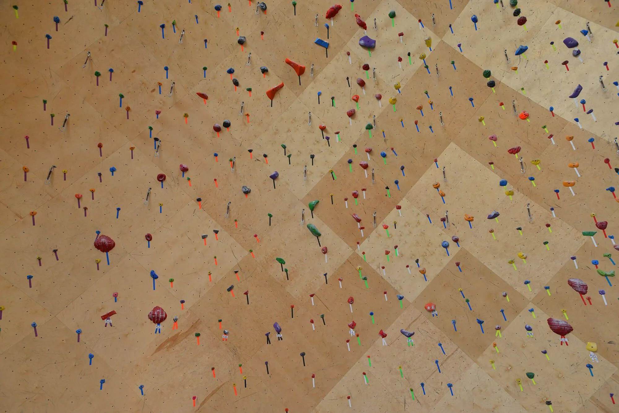 An up-close detail shot of how the birch top-layer panels are expertly curved and seamlessly joined to create the 3D effect Vertical Solutions is best known for.
