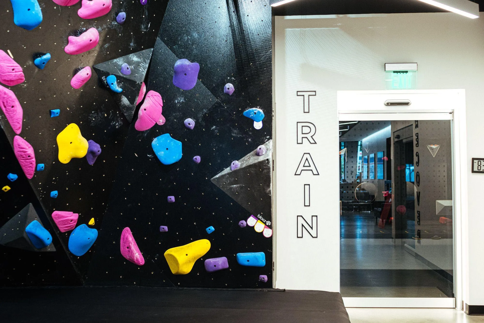 A view of the training area that leads into the recovery area of the facility.