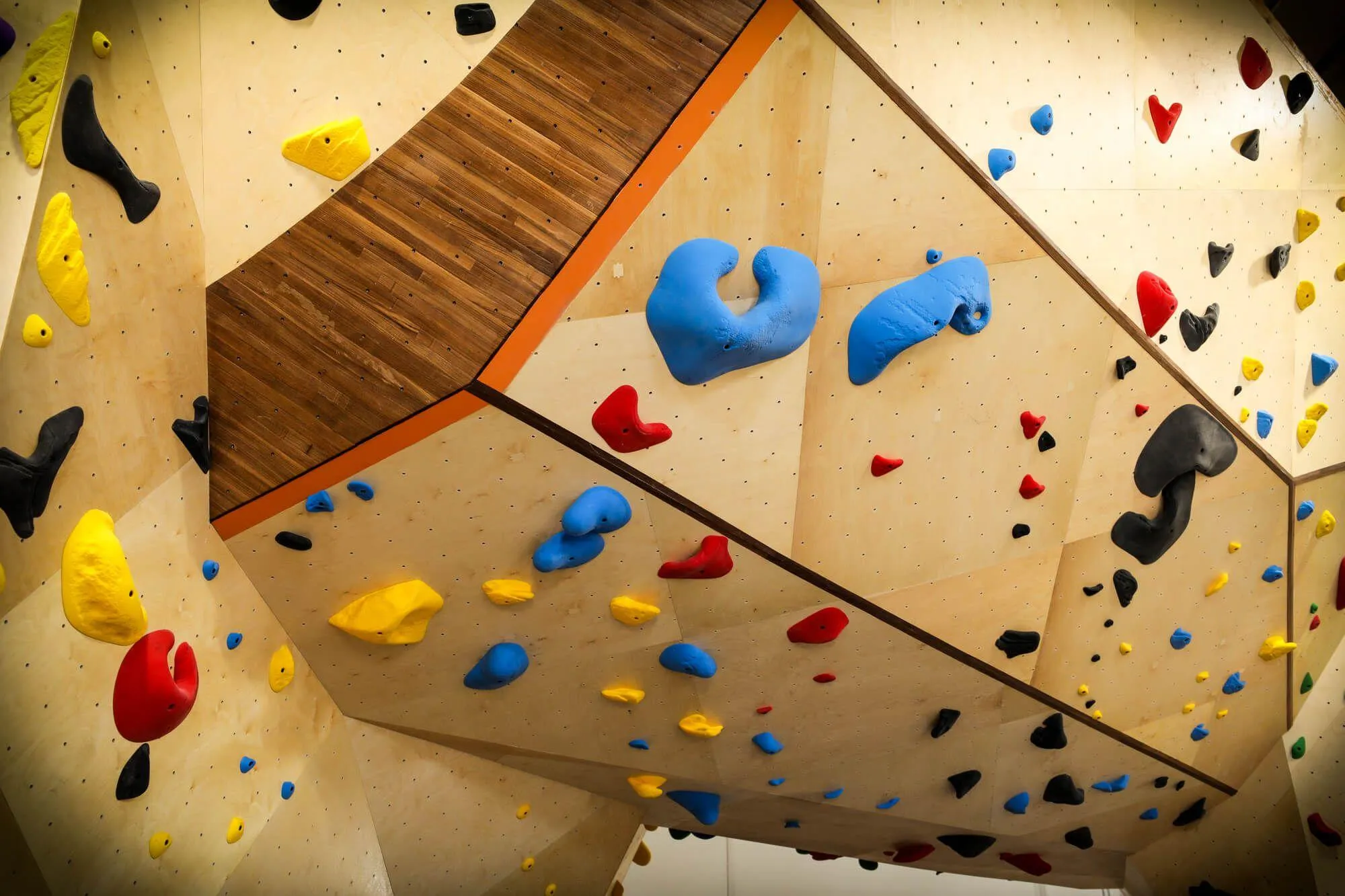 Another more detailed shot of how seamless multiple surfaces come together as-built by the VS team. Zero gaps and precise hardwood details make your gym design renderings come to life with very little lost in translation.