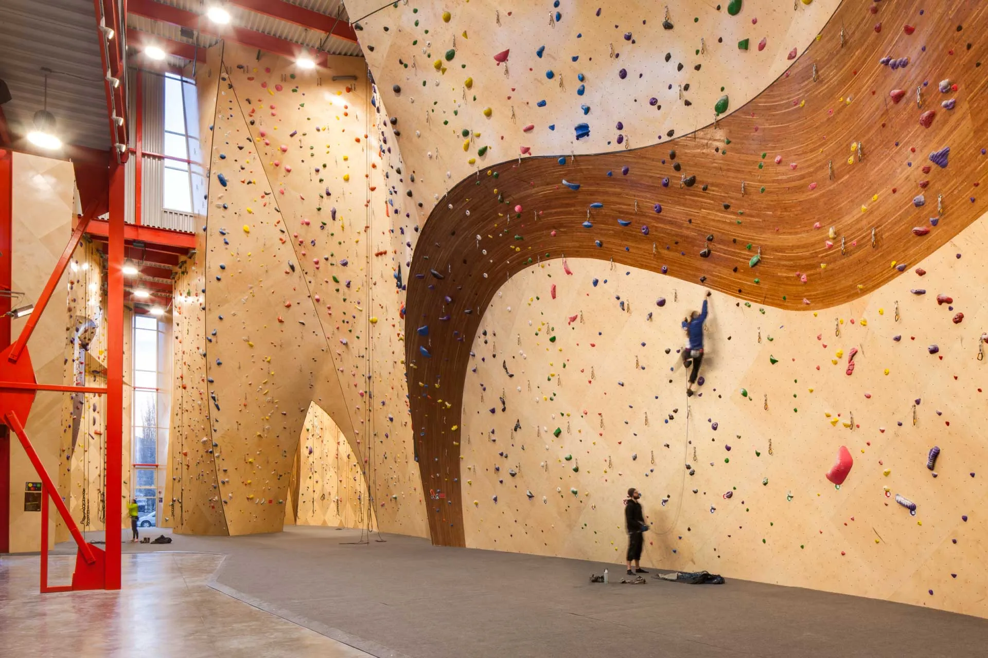 The Front SLC climbing walls