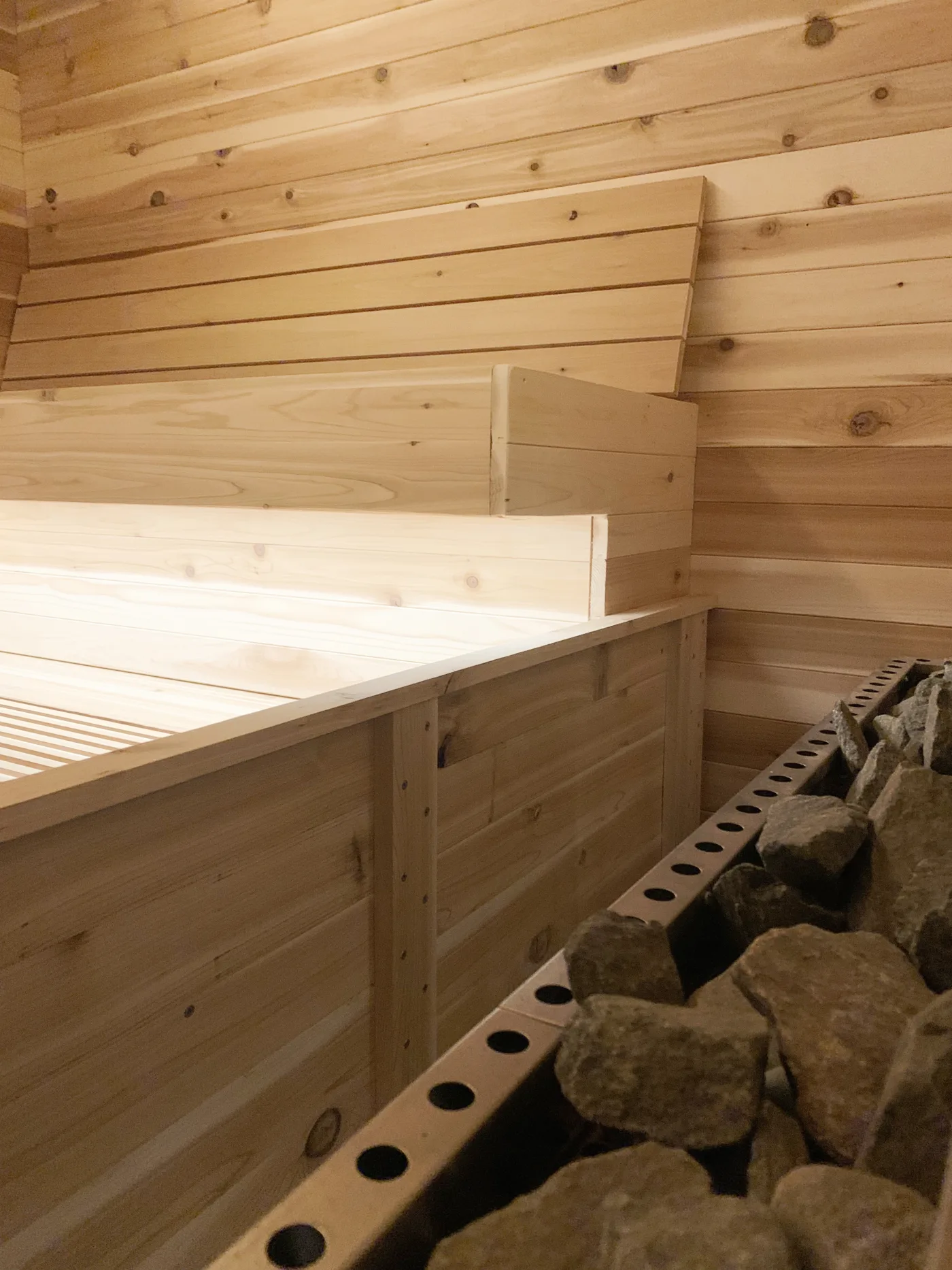 Custom sauna millwork